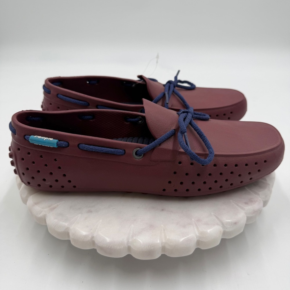 People Footwear Senna Mens 7 Burgundy EVA Driving Moccasin Loafers Shoes NEW - Picture 3 of 7